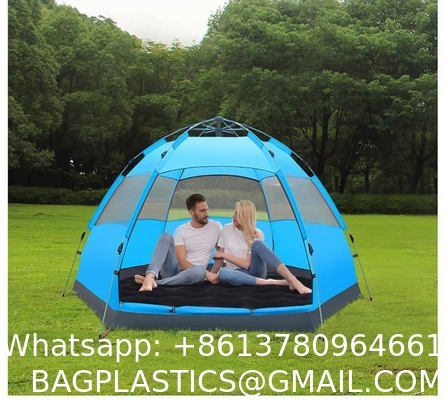 Beach Tent Sun Shelter - Portable Sun Shade Instant Tent for Beach Carrying Bag, Stakes, 6 Sand Pockets, Anti UV