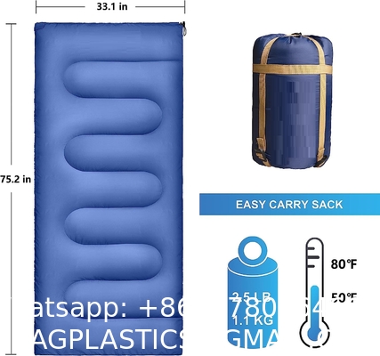 Ultralight Sleeping Bag, Backpacking Sleeping Bag for Adults Youth - Compact Lightweight Waterproof - 3 Season Cool