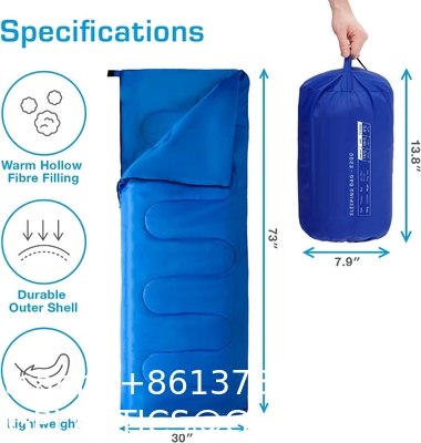 Ultralight Sleeping Bag, Backpacking Sleeping Bag for Adults Youth - Compact Lightweight Waterproof - 3 Season Cool