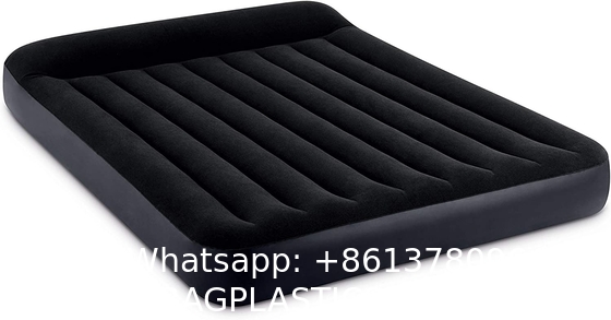 Outdoor Folding Household Air Mattress, Fiber-Tech Queen Size 10in Bed Height 600lb Weight Capacity – Pump Sold