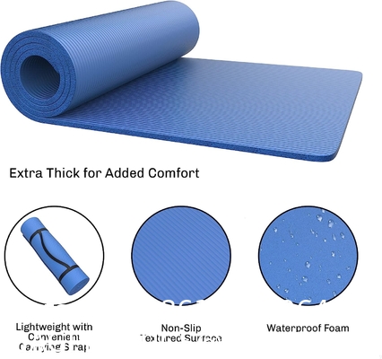 Foam Sleeping Pad - Lightweight 0.5-Inch-Thick Waterproof Camping Mat with Carrying Handle for Cots, Tents, Hiking