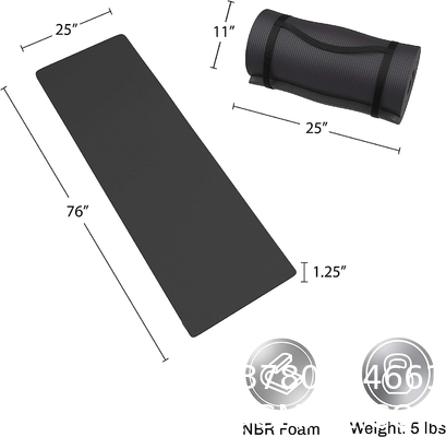 Foam Sleeping Pad - Lightweight 0.5-Inch-Thick Waterproof Camping Mat with Carrying Handle for Cots, Tents, Hiking