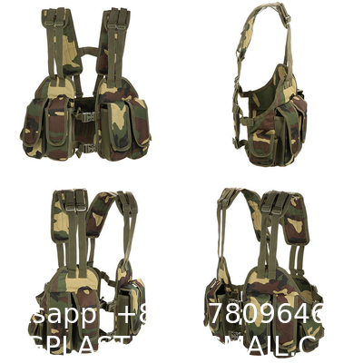 Custom Wholesale High Quality Jungle Tactical Training Breathable Nylon Fully Detachable Vest