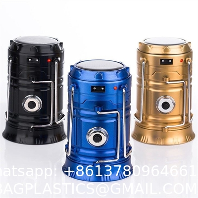Camping Solar Handle Fan Lamp, Camping Lantern for Power Outages: 3000mAh Solar Rechargeable Lantern