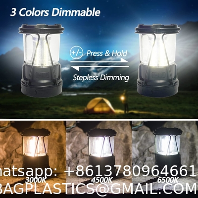 Camping Solar Handle Fan Lamp, Camping Lantern for Power Outages: 3000mAh Solar Rechargeable Lantern