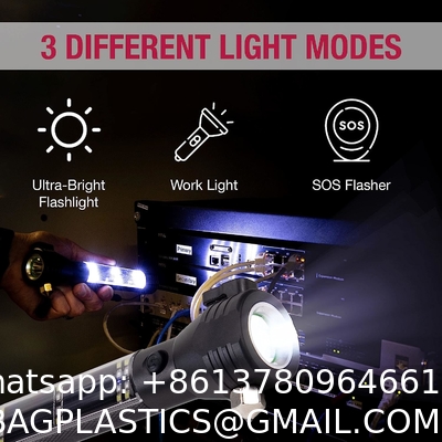 Solar Power Flashlight, Ultra Bright Flashlight, High Lumens, USB Rechargeable, 5 Modes for Outdoor, Camping