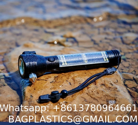 Solar Power Flashlight, Ultra Bright Flashlight, High Lumens, USB Rechargeable, 5 Modes for Outdoor, Camping