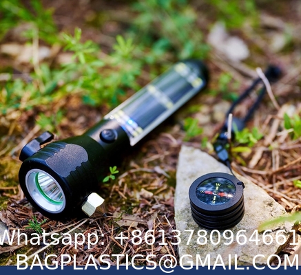 Solar Power Flashlight, Ultra Bright Flashlight, High Lumens, USB Rechargeable, 5 Modes for Outdoor, Camping
