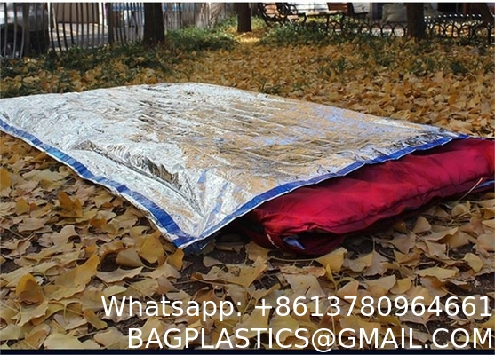 Emergency Sleeping Bag 2 Pack Lightweight Survival Sleeping Bags Thermal Sack Portable Emergency Blanket Campin