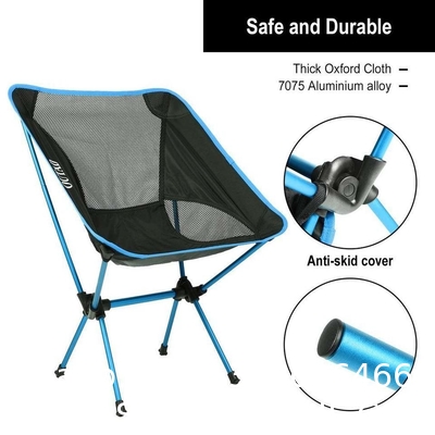 Oxford Quick Open Fishing Camping Folding Moon Chair, Mini Folding Camping Chair For Fishing