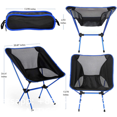 Oxford Quick Open Fishing Camping Folding Moon Chair, Mini Folding Camping Chair For Fishing