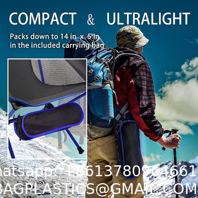 Oxford Quick Open Fishing Camping Folding Moon Chair, Mini Folding Camping Chair For Fishing