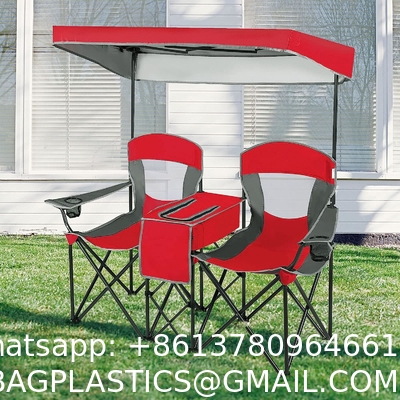 Camping Folding Chair With Umbrella, Recliner Chairs, Beach Chair Adults Camping Chair High Back with Umbrella