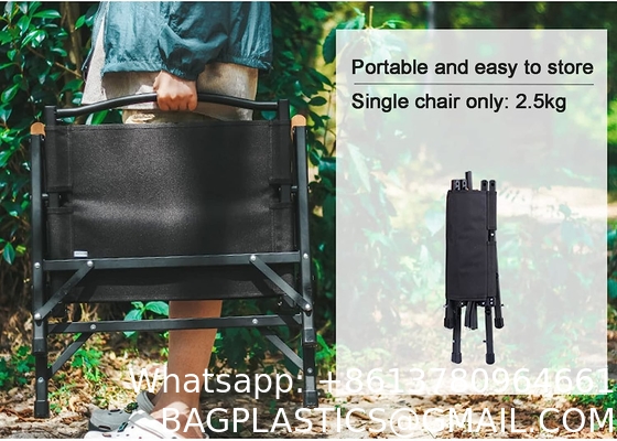 Kermit Chair Foldable Portable Ultra-Light Metal Chair, Portable Wood Beach Chairs, Outdoor Folding Chair