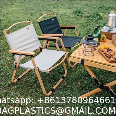 Kermit Chair Foldable Portable Ultra-Light Metal Chair, Portable Wood Beach Chairs, Outdoor Folding Chair