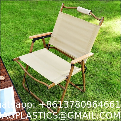 Kermit Chair Foldable Portable Ultra-Light Metal Chair, Portable Wood Beach Chairs, Outdoor Folding Chair