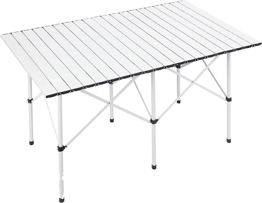 Roll-up Table, folding Plastic Wooden Design Coffee Lounge Patio Portable Foldable Plastic Garden Table Set