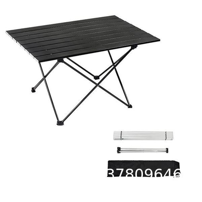 Roll-up Table, folding Plastic Wooden Design Coffee Lounge Patio Portable Foldable Plastic Garden Table Set