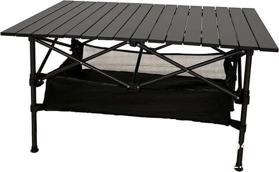 Roll-up Table, folding Plastic Wooden Design Coffee Lounge Patio Portable Foldable Plastic Garden Table Set