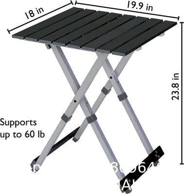Roll-up Table, folding Plastic Wooden Design Coffee Lounge Patio Portable Foldable Plastic Garden Table Set