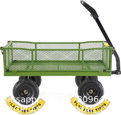 Outdoor Garden Heavy Duty Utility Portable Large Capacity Camping Collapsible Wagon Cart With All-Terrain Wheels