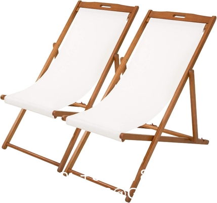 Patio Sling Chairs Outdoor Portable Folding Adjustable Beach Chairs Polyester Fabric Aluminum Chair Set Cushion