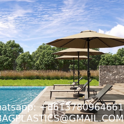 Outdoor Lounge Chair Set Aluminum Patio Chaise Lounger Side Table and Pillow Outside Pool Beach Sunbathing Tann