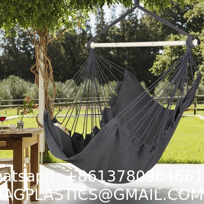 Hammock Chair Hanging Rope Swing - Max 500 Lbs - 2 Cushions Included - Steel Spreader Bar with Anti-Slip Rings
