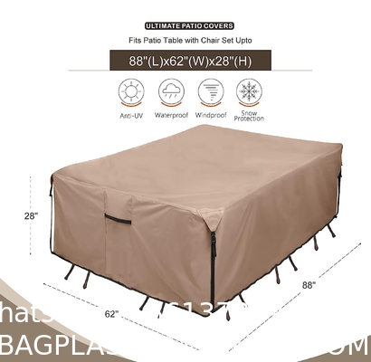 Furniture Cover 600D Waterproof Large Heavy Duty Outdoor Furniture Set Covers with Anti-UV and Wind-Proof Suitable