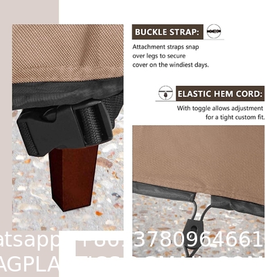 Furniture Cover 600D Waterproof Large Heavy Duty Outdoor Furniture Set Covers with Anti-UV and Wind-Proof Suitable