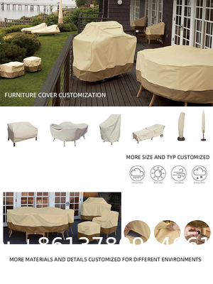 Furniture Cover 600D Waterproof Large Heavy Duty Outdoor Furniture Set Covers with Anti-UV and Wind-Proof Suitable