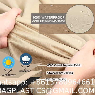 Furniture Cover 600D Waterproof Large Heavy Duty Outdoor Furniture Set Covers with Anti-UV and Wind-Proof Suitable