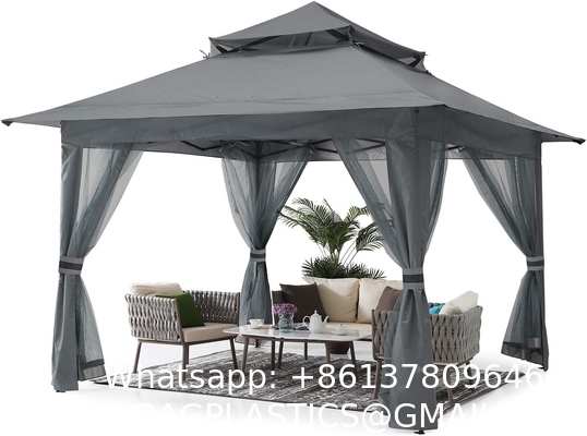 Pop Up Gazebo Mosquito Nettings, Outdoor Canopy Shelter Garden Lawn Backyard, Patio Cover Outdoor Gazebo Pergol