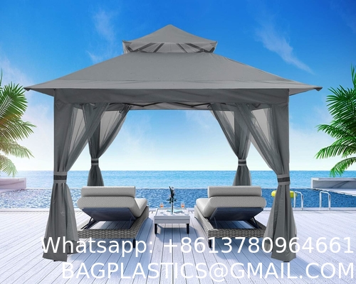 Pop Up Gazebo Mosquito Nettings, Outdoor Canopy Shelter Garden Lawn Backyard, Patio Cover Outdoor Gazebo Pergol