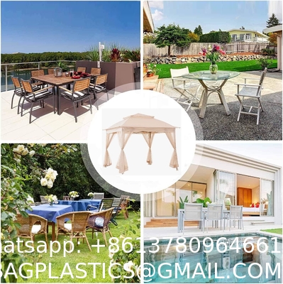 Pop Up Gazebo Mosquito Nettings, Outdoor Canopy Shelter Garden Lawn Backyard, Patio Cover Outdoor Gazebo Pergol