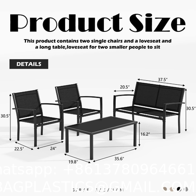 Patio Rattan Furniture Set Hidden Storage, 7 Sofa Sections, Outdoor Wicker Conversation Set, Natural Color Rattan