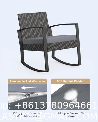 Patio Rattan Furniture Set Hidden Storage, 7 Sofa Sections, Outdoor Wicker Conversation Set, Natural Color Rattan