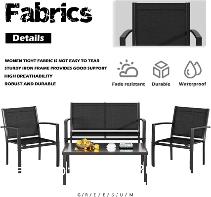 Patio Rattan Furniture Set Hidden Storage, 7 Sofa Sections, Outdoor Wicker Conversation Set, Natural Color Rattan