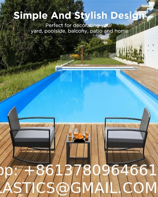 Patio Rattan Furniture Set Hidden Storage, 7 Sofa Sections, Outdoor Wicker Conversation Set, Natural Color Rattan