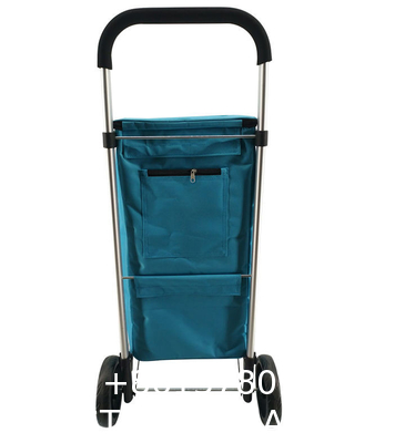 Handle Cover Wash Collapsible Swivel Wheels Supermarket Shopping Trolleys Carts Portable Folding With Cooler