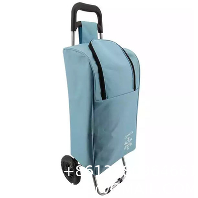 Handle Cover Wash Collapsible Swivel Wheels Supermarket Shopping Trolleys Carts Portable Folding With Cooler
