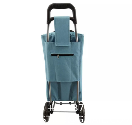 Handle Cover Wash Collapsible Swivel Wheels Supermarket Shopping Trolleys Carts Portable Folding With Cooler