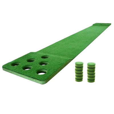 12 Holes Golf Putting Green Game Mat For Home Office Foam Base Golf Putting Mat Indoor 2 Putters And 2 Golf Bal