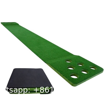 12 Holes Golf Putting Green Game Mat For Home Office Foam Base Golf Putting Mat Indoor 2 Putters And 2 Golf Bal