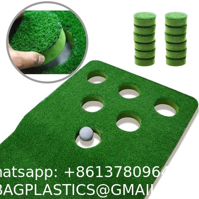 12 Holes Golf Putting Green Game Mat For Home Office Foam Base Golf Putting Mat Indoor 2 Putters And 2 Golf Bal