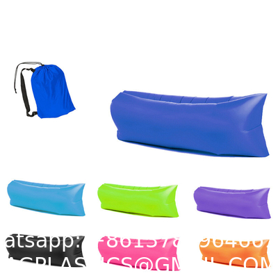 Inflatable Lounger Air Sofa Hammock Portable: Waterproof Anti Air Leaking Design - Pillow Shape The Top