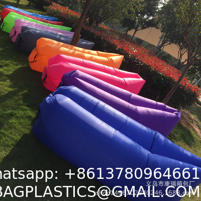 Inflatable Lounger Air Sofa Hammock Portable: Waterproof Anti Air Leaking Design - Pillow Shape The Top