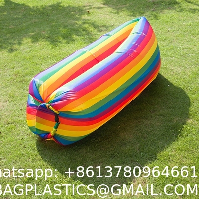 Inflatable Lounger Air Sofa Hammock Portable: Waterproof Anti Air Leaking Design - Pillow Shape The Top