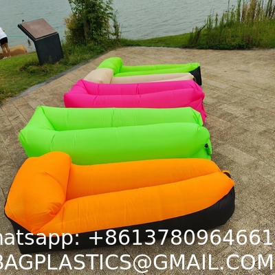 Inflatable Lounger Air Sofa Hammock Portable: Waterproof Anti Air Leaking Design - Pillow Shape The Top