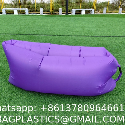 Inflatable Lounger Air Sofa Hammock Portable: Waterproof Anti Air Leaking Design - Pillow Shape The Top